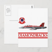 Carte Postale VFA-102 Diamondbacks F-18 Hornet (Devant / Derrière)