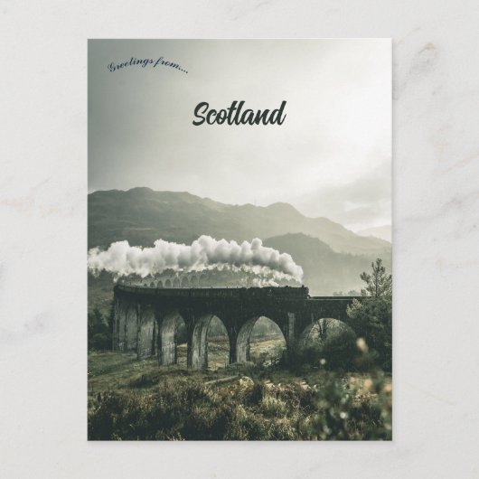 Carte Postale Viaduc de Glenfinnan à Glenfinnan en Écosse (Devant)