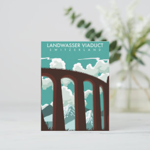Carte Postale Viaduc de Landwasser Suisse T-Shirt