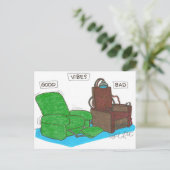 Carte Postale Vibes : BON...MAUVAIS. (Debout devant)