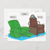Carte Postale Vibes : BON...MAUVAIS. (Devant / Derrière)