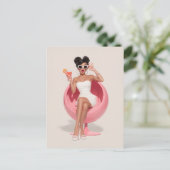 Carte Postale Vibes Chic Rétro Glamour (Debout devant)