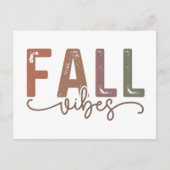 Carte Postale Vibes d'automne arc-en-ciel (Devant)