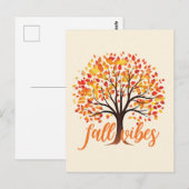 Carte Postale Vibes d'automne - Cosy Fall Tree (Devant / Derrière)