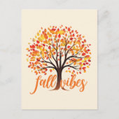 Carte Postale Vibes d'automne - Cosy Fall Tree (Devant)