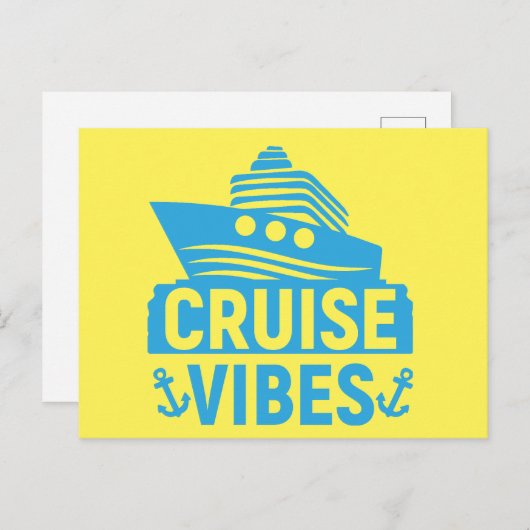 Carte Postale Vibes de croisière (Devant / Derrière)