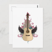 Carte Postale Vibes de guitare (Devant / Derrière)