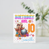 Carte Postale Vibes de paix, d'amour et d'anniversaire Hippie Gi (Debout devant)