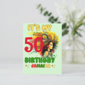 Carte Postale Vibes d'île Jamaïque Anniversaire Fille Groupe Cor (Debout devant)