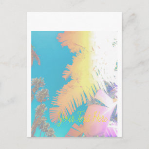 Carte Postale Vibes positives Palmiers tropicaux