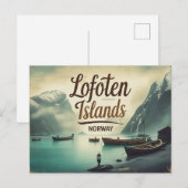 Carte Postale Vibes Rétro de Lofoten (Devant / Derrière)