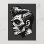 Carte Postale Vibes Rockabilly Zombie (Devant)