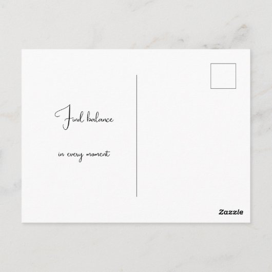 Carte Postale Vibes Zen Yin et Yang (Dos)