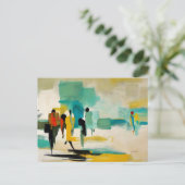 Carte Postale Vibrance de midi – Figures abstraites (Debout devant)