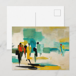 Carte Postale Vibrance de midi – Figures abstraites