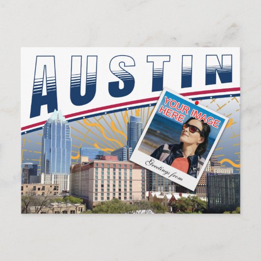 Carte Postale Vibrant Austin Texas Photo Collage (Devant)