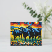 Carte Postale Vibrant Béton d'angle noir (Debout devant)