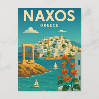 Carte Postale Vibrant de Naxos Grèce