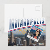 Carte Postale Vibrant Indianapolis Indiana Photo Collage (Devant / Derrière)