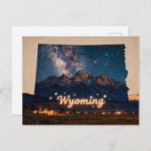 Carte Postale Vibrant Wyoming Conceptual Map (Devant / Derrière)