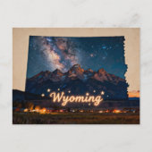 Carte Postale Vibrant Wyoming Conceptual Map (Devant)