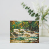 Carte postale vibrante des chutes de Dunn's River  (Debout devant)