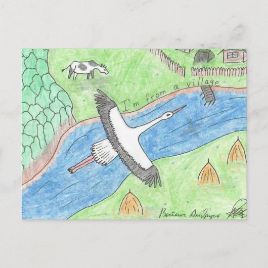 Carte Postale Vibrations de village (Devant)
