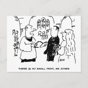 Carte Postale Vicaire et mariée à la cérémonie de mariage Mariag