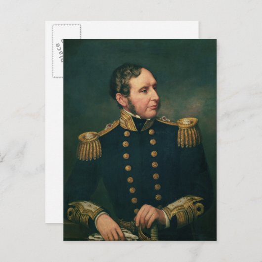 Carte Postale Vice-amiral Robert Fitzroy (Devant / Derrière)