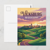 Carte Postale Vicksburg Mississippi (Devant / Derrière)
