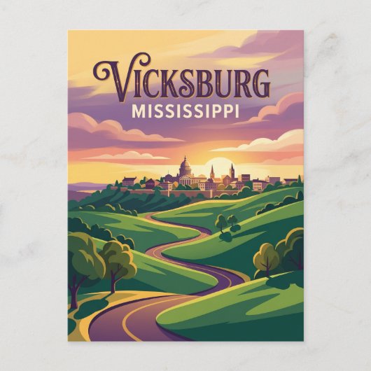 Carte Postale Vicksburg Mississippi (Devant)