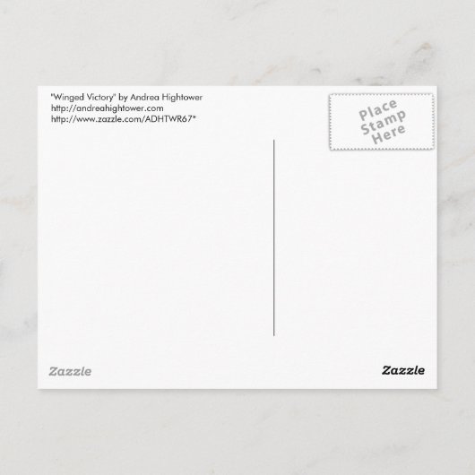 Carte Postale Victoire ailée (Dos)