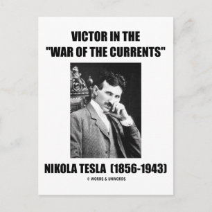Carte Postale Victor Dans La "Guerre Des Courants"