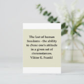 Carte Postale victor frankl citation (Debout devant)