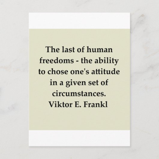 Carte Postale victor frankl citation (Devant)