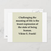 Carte Postale victor frankl citation (Devant / Derrière)
