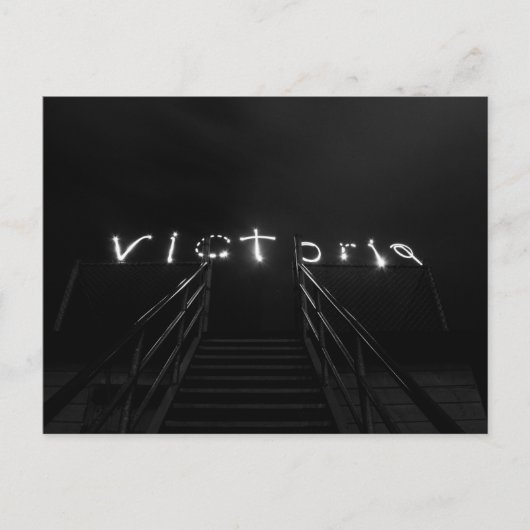 Carte Postale Victoria BC Light Painting (Devant)