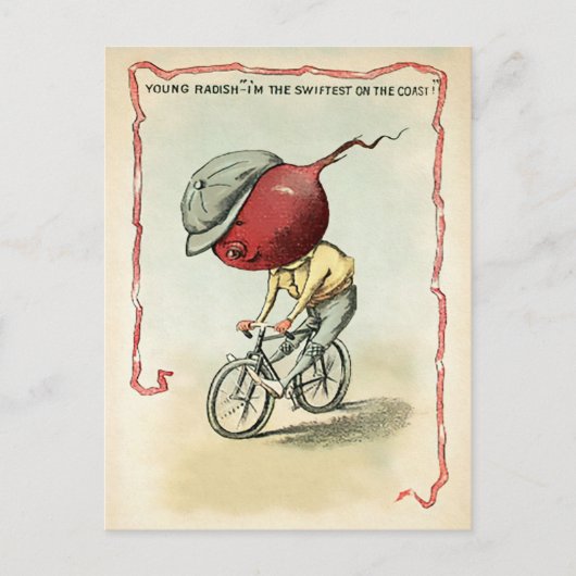 Carte postale Victoria Bike Radish (Devant)