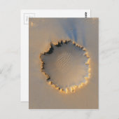 Carte Postale Victoria Crater Mars (Devant / Derrière)