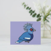 Carte Postale Victoria Crowne Pigeon (Debout devant)