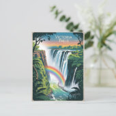 Carte Postale Victoria Falls Vintage (Debout devant)
