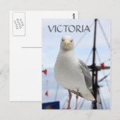 Carte postale Victoria, Seagull et Boat (Devant / Derrière)