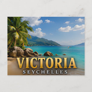 Carte Postale Victoria Seychelles île tropicale Voyage Souvenir
