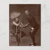 Carte Postale Victorian bizarre drôle Clown (Devant)