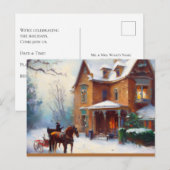 Carte postale Victorian Christmas Picture Invitati (Devant / Derrière)