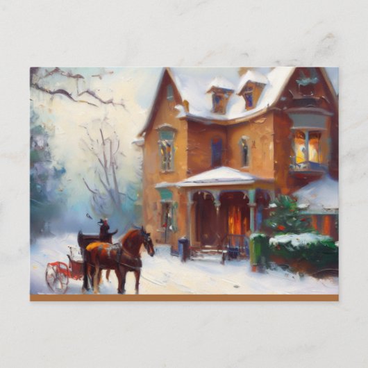 Carte postale Victorian Christmas Picture Invitati (Devant)