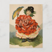 Carte postale Victorian Flower Girl (Devant)