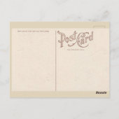 Carte postale Victorian Fool Tarot Card (Dos)