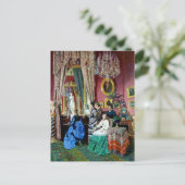 Carte Postale Victorian House Party Femmes Hommes Musique peintu (Debout devant)