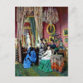 Carte Postale Victorian House Party Femmes Hommes Musique peintu (Devant)